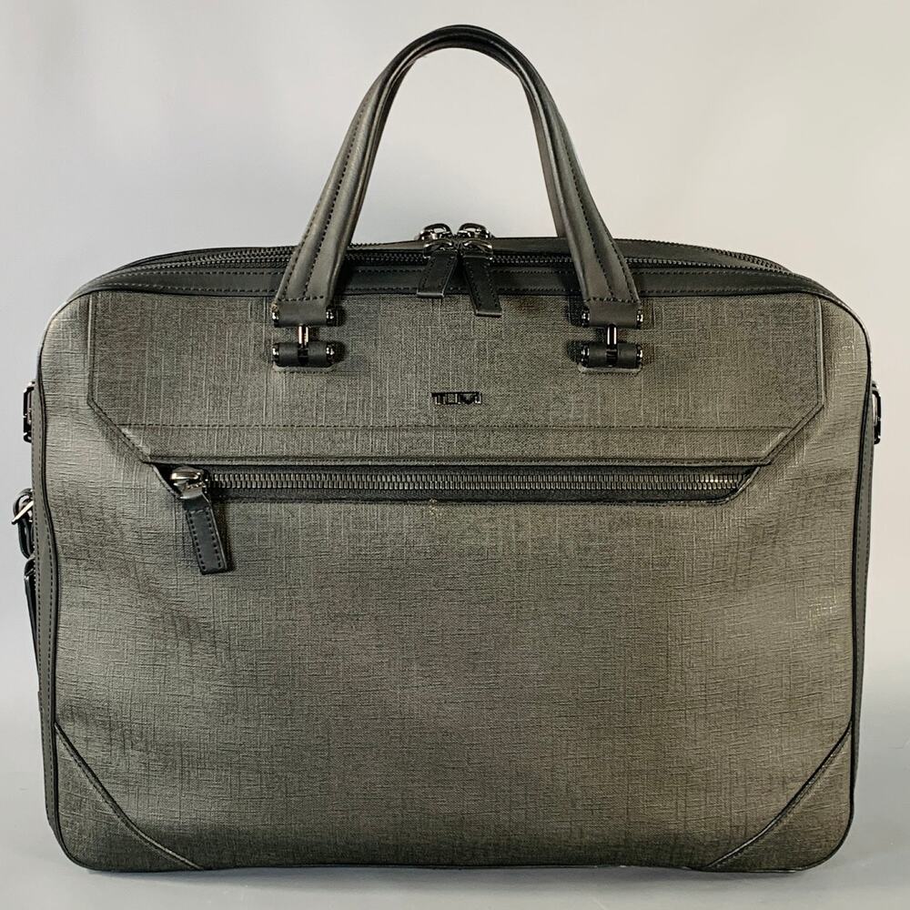 TUMI Black Coated Canvas Laptop Bag